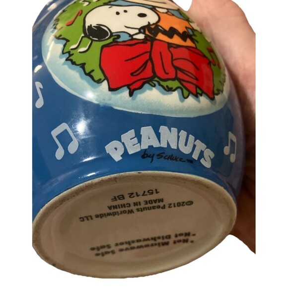 2012 Snoopy Christmas lights Doghouse Mug Peanuts Worldwide LLC 8 Oz Mug vintage - Picture 8 of 16